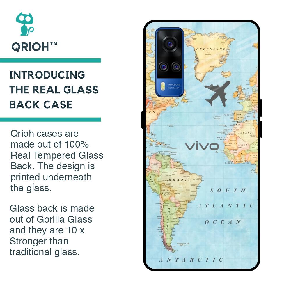 Fly Around The World Glass Case for Vivo Y51 2020