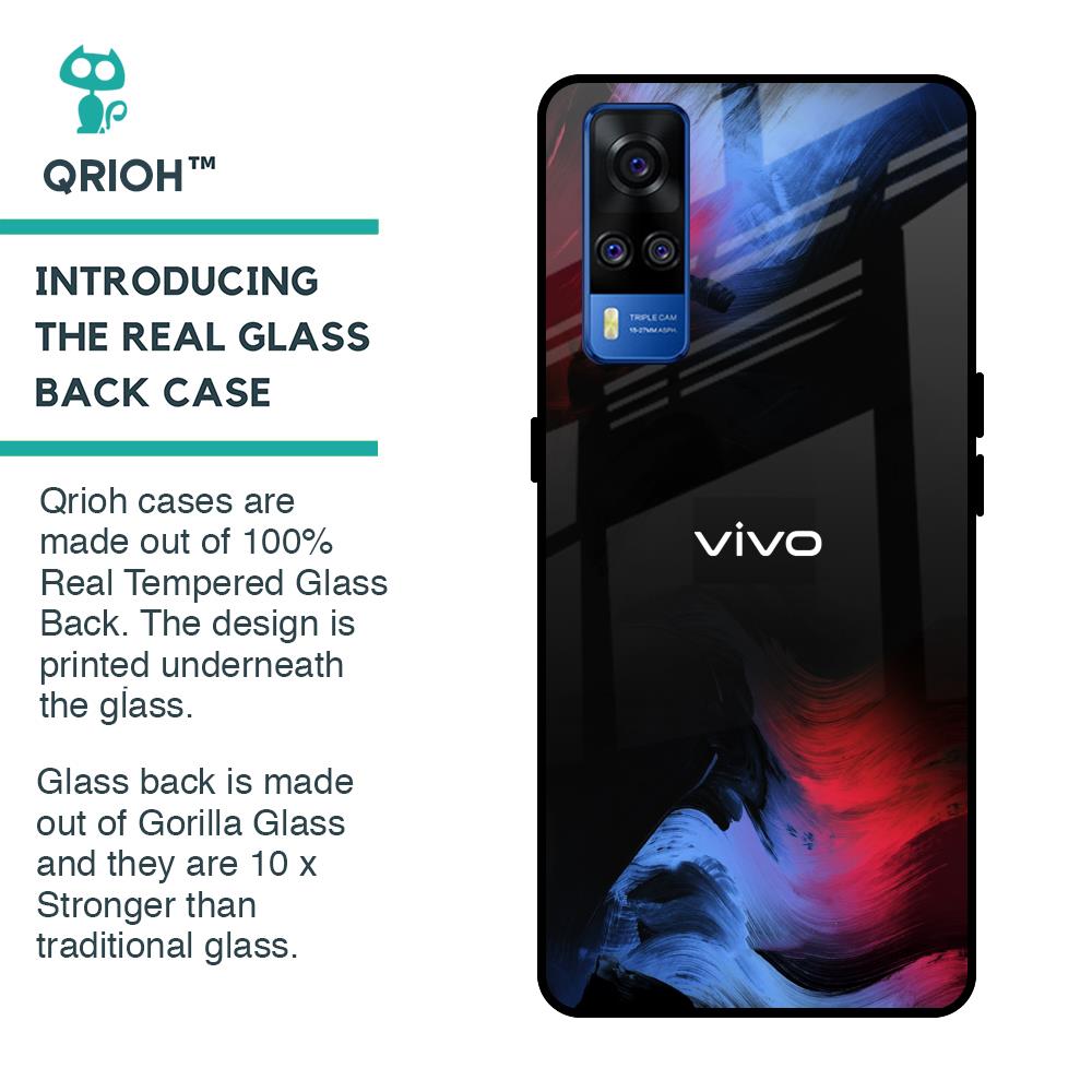 Fine Art Wave Glass Case for Vivo Y51 2020