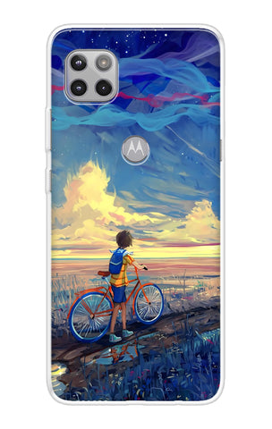 Riding Bicycle to Dreamland Motorola Moto G 5G Back Cover