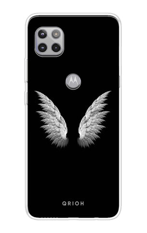 White Angel Wings Motorola Moto G 5G Back Cover