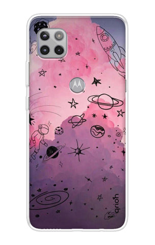 Space Doodles Art Motorola Moto G 5G Back Cover