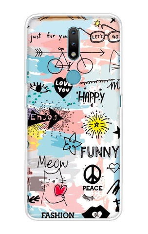 Happy Doodle Nokia 2.4 Back Cover