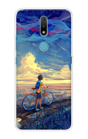 Riding Bicycle to Dreamland Nokia 2.4 Back Cover