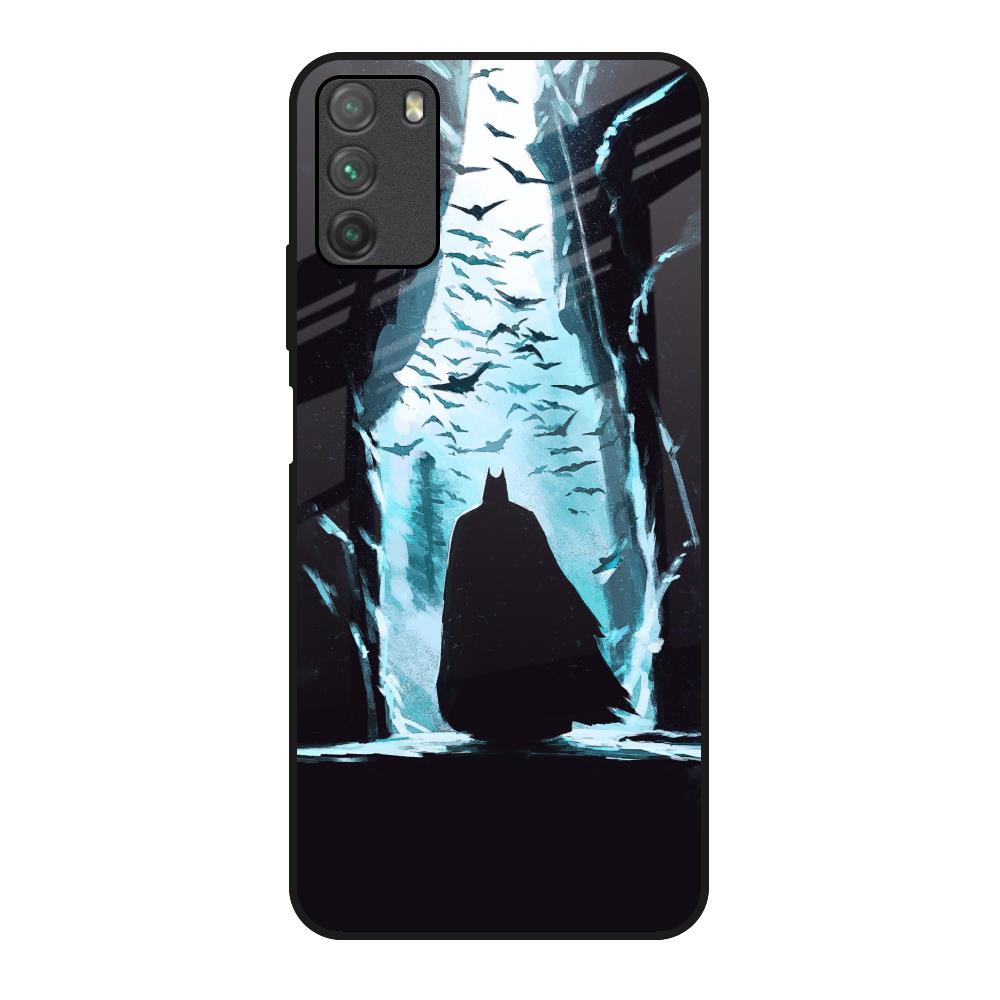 Dark Man In Cave Poco M3 Glass Back Cover Online
