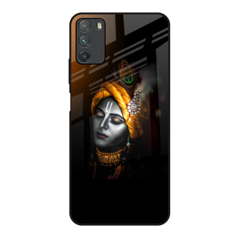 Ombre Krishna Poco M3 Glass Back Cover Online