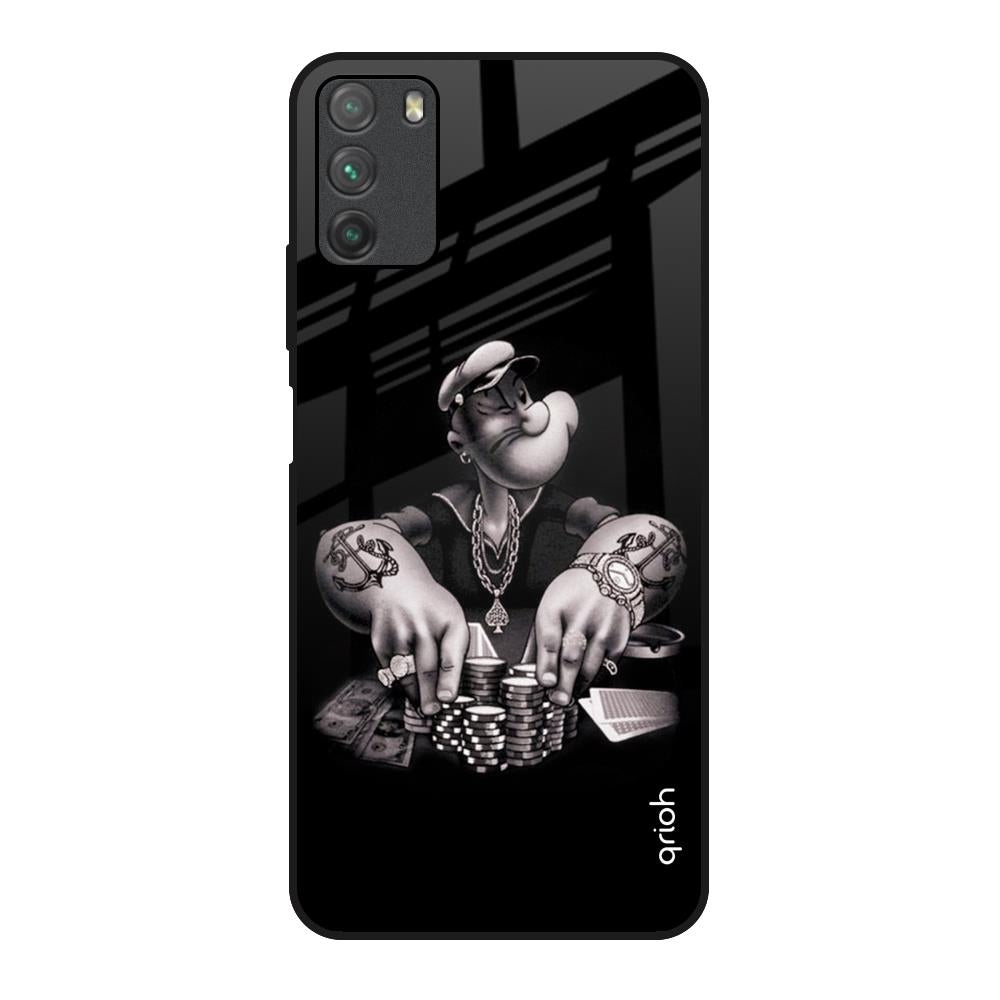 Gambling Problem Poco M3 Glass Back Cover Online