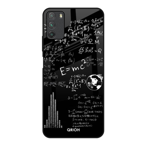 Funny Math Poco M3 Glass Back Cover Online