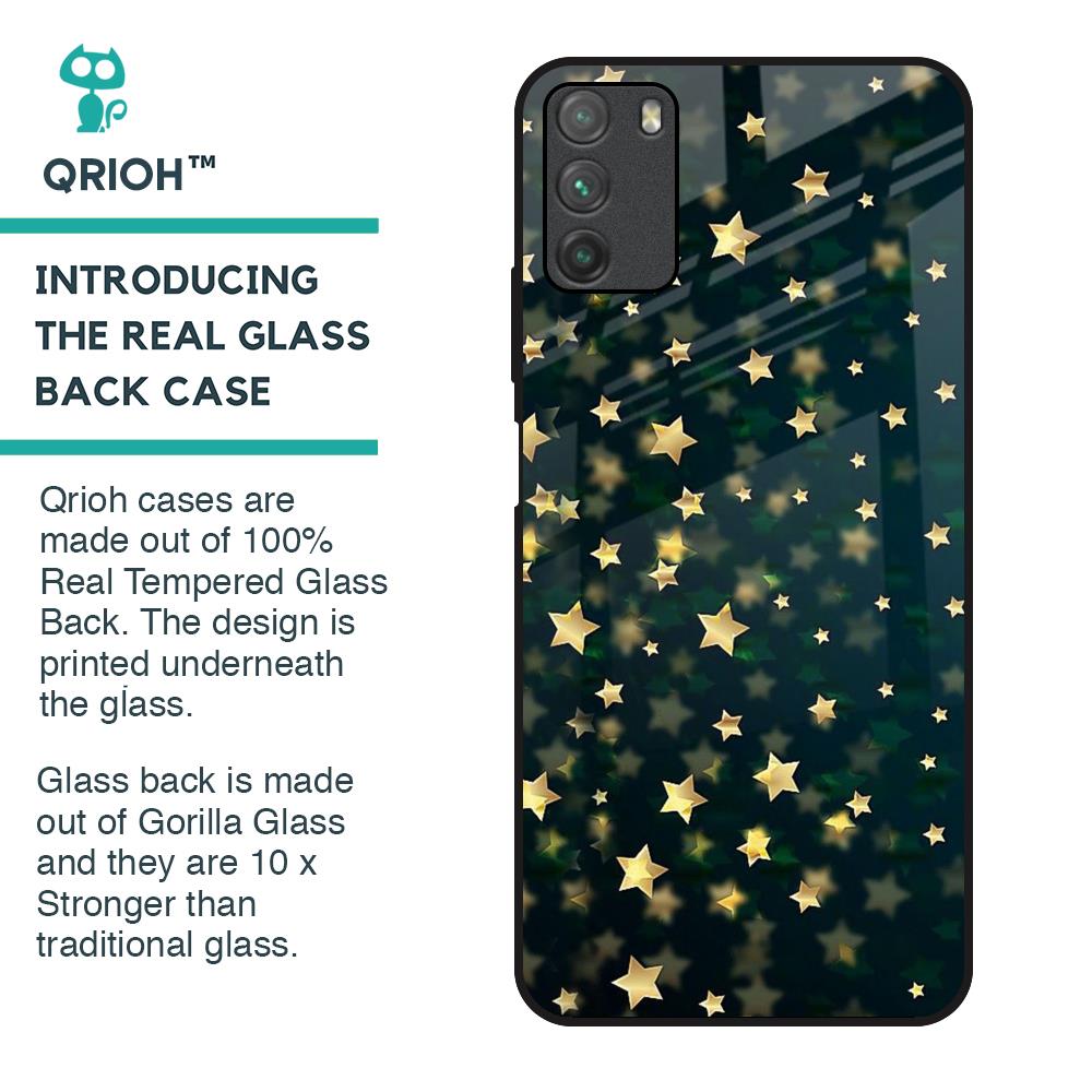 Dazzling Stars Glass Case For Poco M3