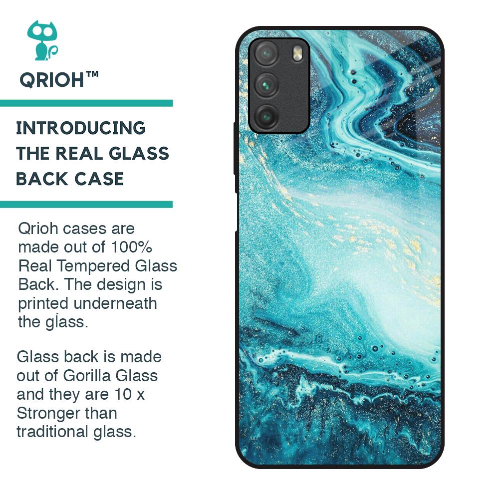 Sea Water Glass Case for Poco M3
