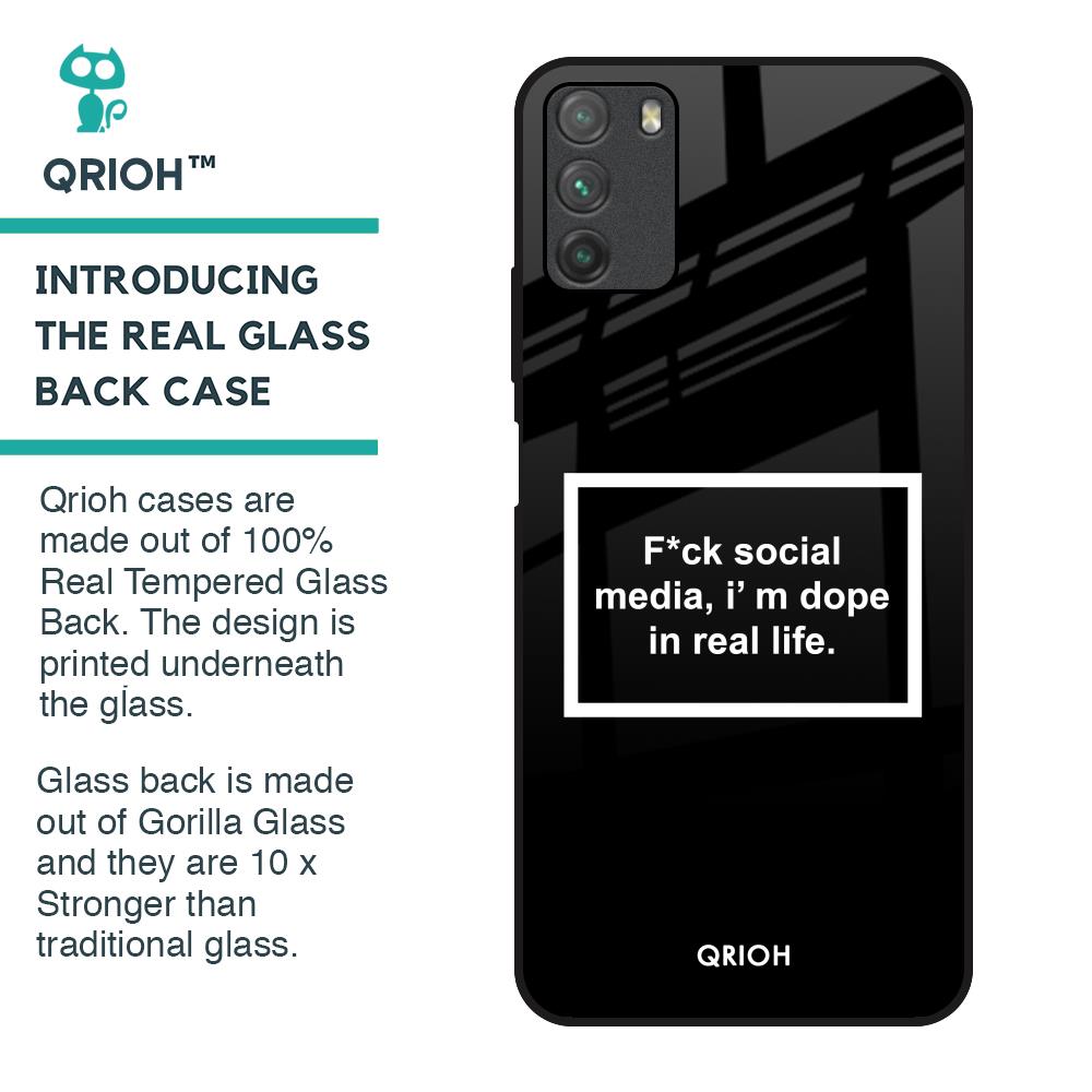Dope In Life Glass Case for Poco M3