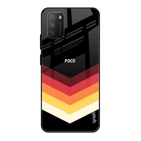 Abstract Arrow Pattern Poco M3 Glass Cases & Covers Online