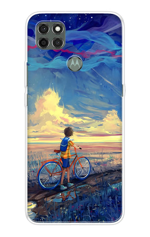 Riding Bicycle to Dreamland Motorola G9 Power Back Cover