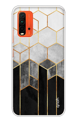 Hexagonal Pattern Redmi 9 Power Back Cover