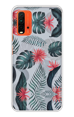 Retro Floral Leaf Redmi 9 Power Back Cover