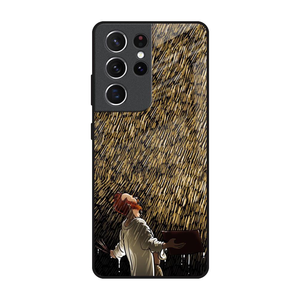Rain Festival Glass Case for Samsung Galaxy S21 Ultra