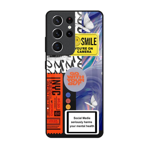 Smile for Camera Samsung Galaxy S21 Ultra Glass Back Cover Online