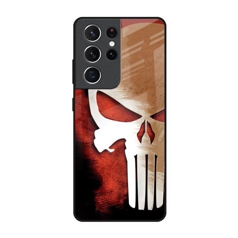 Red Skull Samsung Galaxy S21 Ultra Glass Back Cover Online