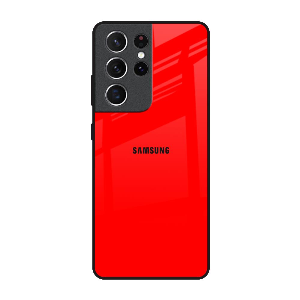 Blood Red Samsung Galaxy S21 Ultra Glass Back Cover Online
