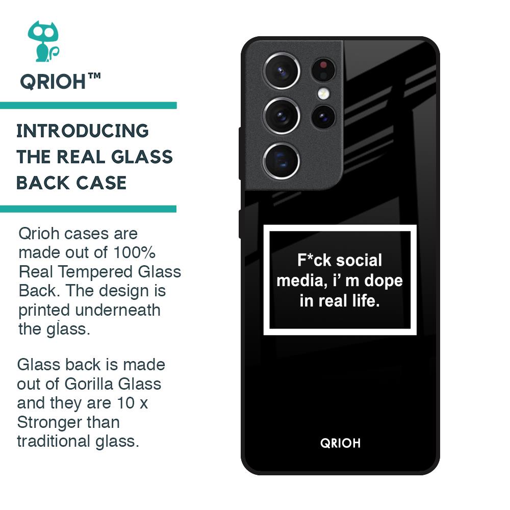 Dope In Life Glass Case for Samsung Galaxy S21 Ultra