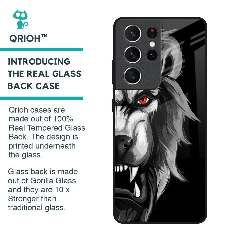 Wild Lion Glass Case for Samsung Galaxy S21 Ultra
