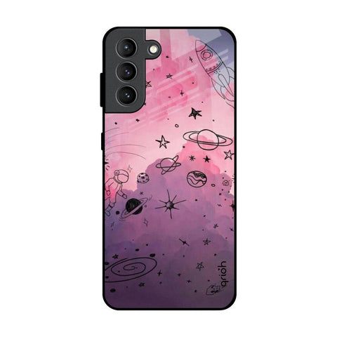 Space Doodles Samsung Galaxy S21 Plus Glass Back Cover Online