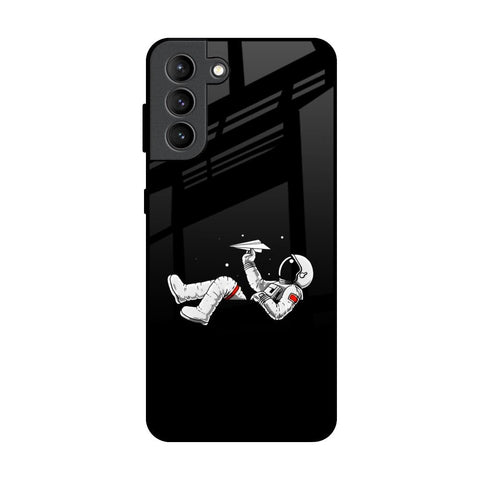 Space Traveller Samsung Galaxy S21 Plus Glass Back Cover Online