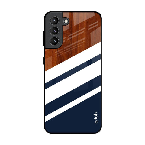 Bold Stripes Samsung Galaxy S21 Plus Glass Back Cover Online