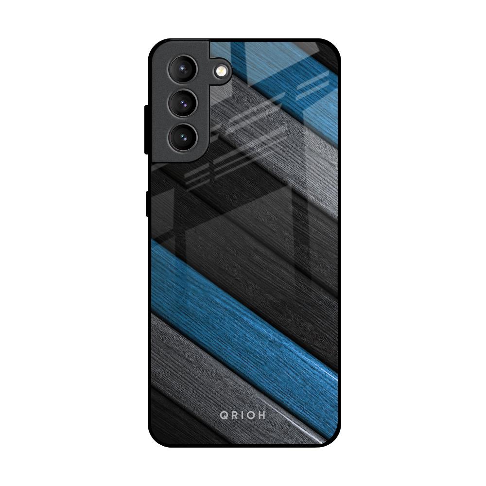 Multicolor Wooden Effect Samsung Galaxy S21 Plus Glass Back Cover Online