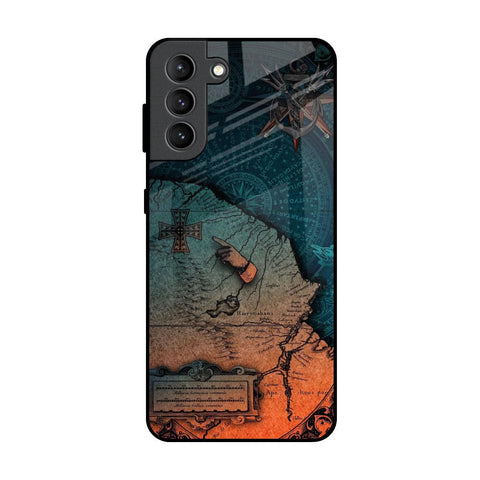 Geographical Map Samsung Galaxy S21 Plus Glass Back Cover Online