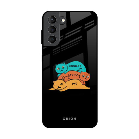Anxiety Stress Samsung Galaxy S21 Plus Glass Back Cover Online
