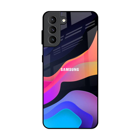 Colorful Fluid Samsung Galaxy S21 Plus Glass Back Cover Online