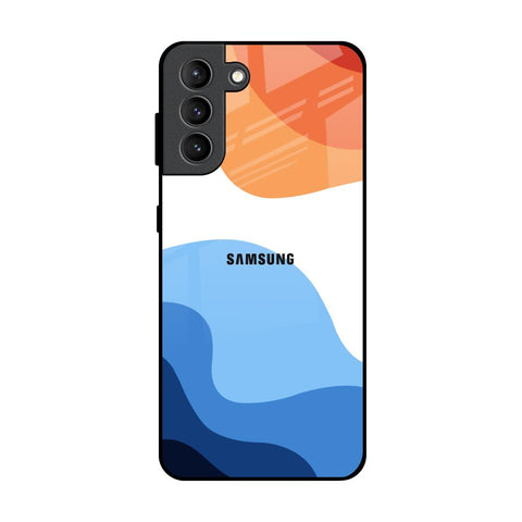 Wavy Color Pattern Samsung Galaxy S21 Plus Glass Back Cover Online