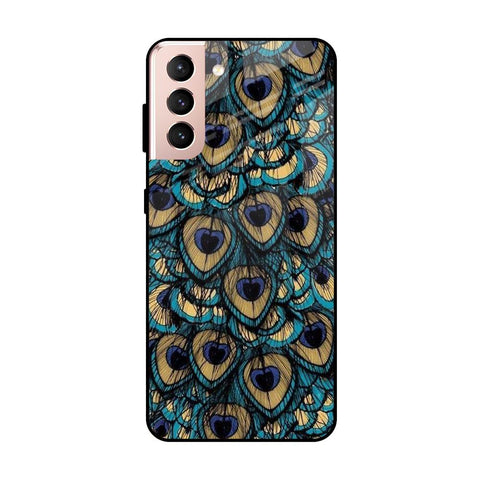 Peacock Feathers Samsung Galaxy S21 Plus Glass Cases & Covers Online
