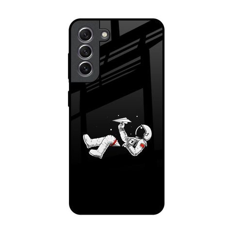 Space Traveller Samsung Galaxy S21 Glass Back Cover Online