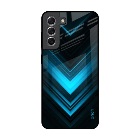 Vertical Blue Arrow Samsung Galaxy S21 Glass Back Cover Online