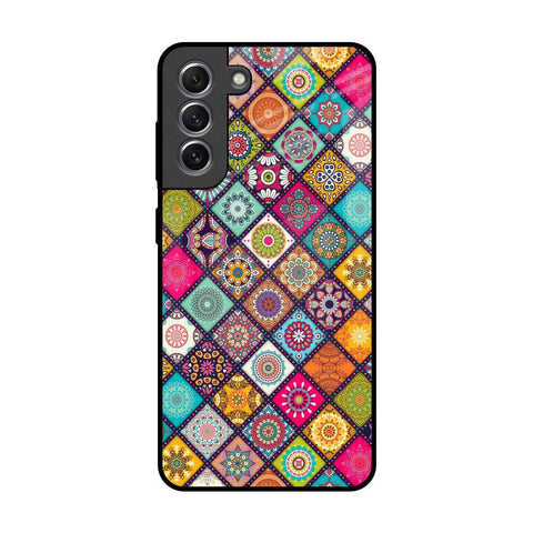 Multicolor Mandala Samsung Galaxy S21 Glass Back Cover Online