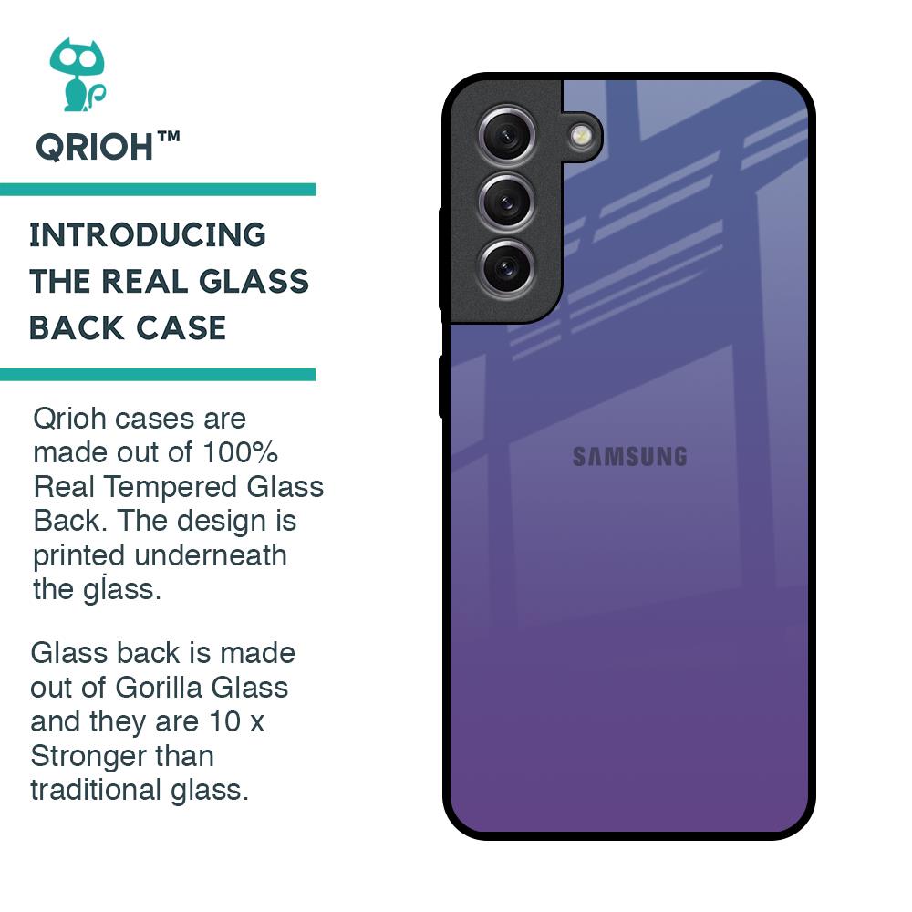 Indigo Pastel Glass Case For Samsung Galaxy S21