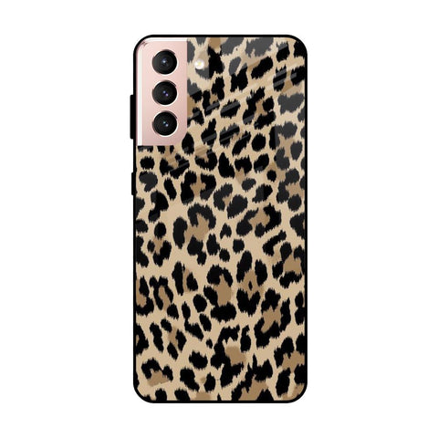 Leopard Seamless Samsung Galaxy S21 Glass Cases & Covers Online