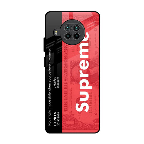 Supreme Ticket Mi 10i 5G Glass Back Cover Online