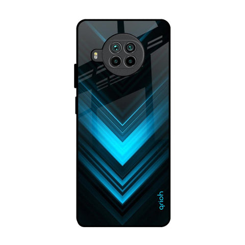 Vertical Blue Arrow Mi 10i 5G Glass Back Cover Online