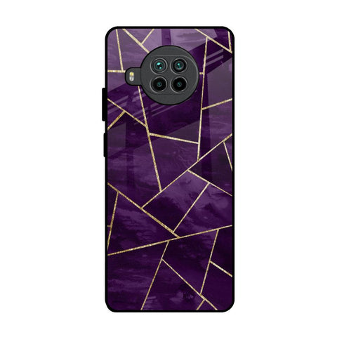 Geometric Purple Mi 10i 5G Glass Back Cover Online