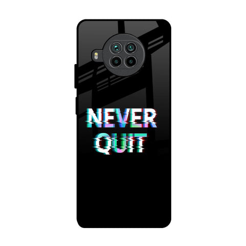 Never Quit Mi 10i 5G Glass Back Cover Online