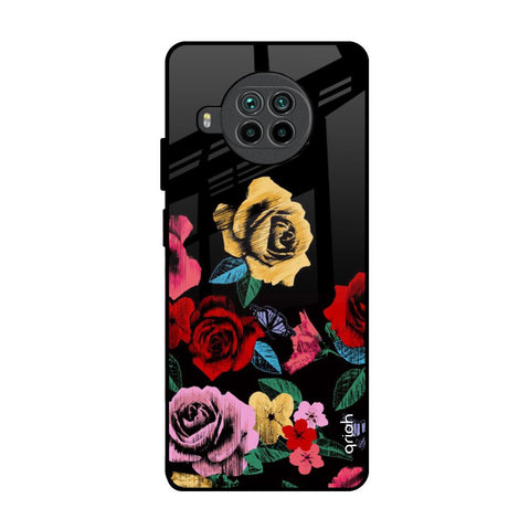 Floral Decorative Mi 10i 5G Glass Back Cover Online