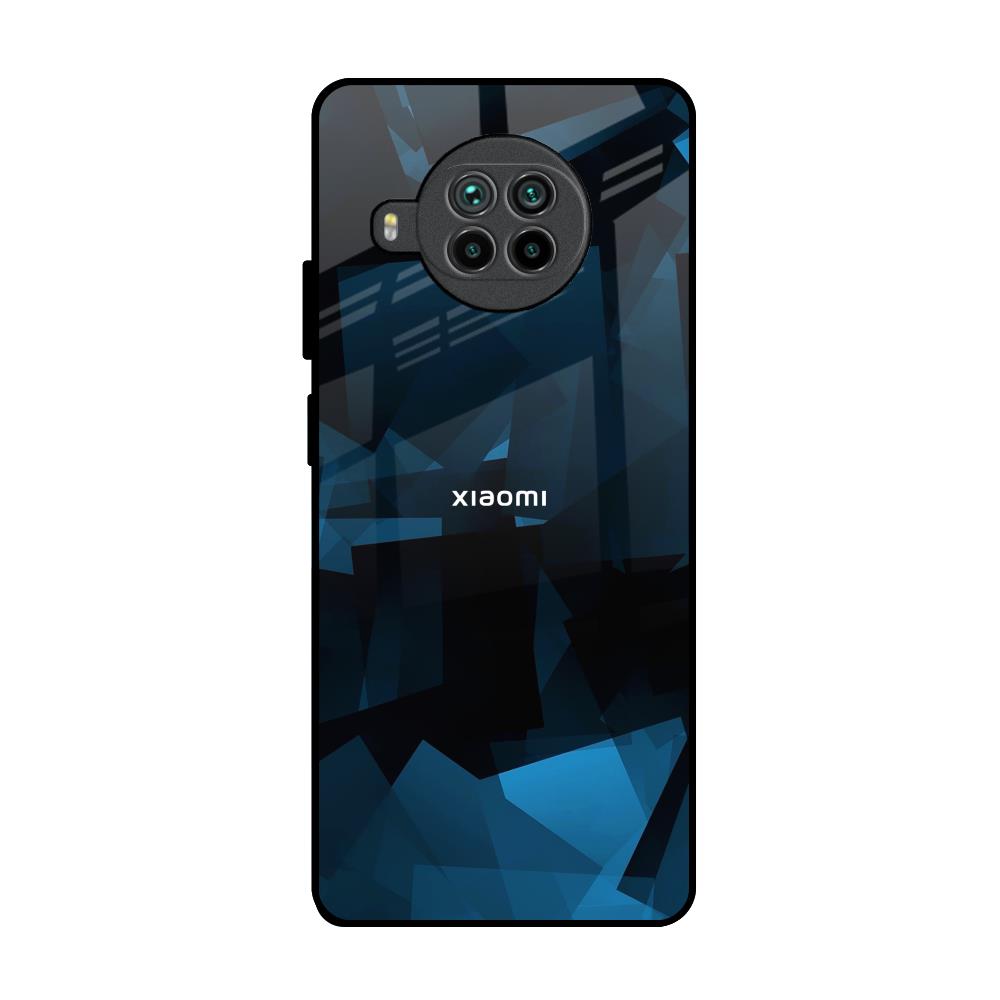 Polygonal Blue Box Mi 10i 5G Glass Back Cover Online