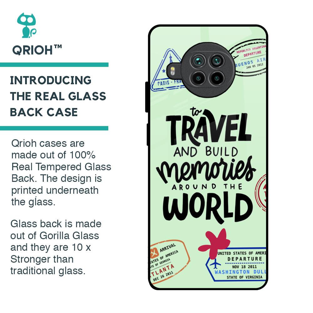 Travel Stamps Glass Case for Mi 10i 5G