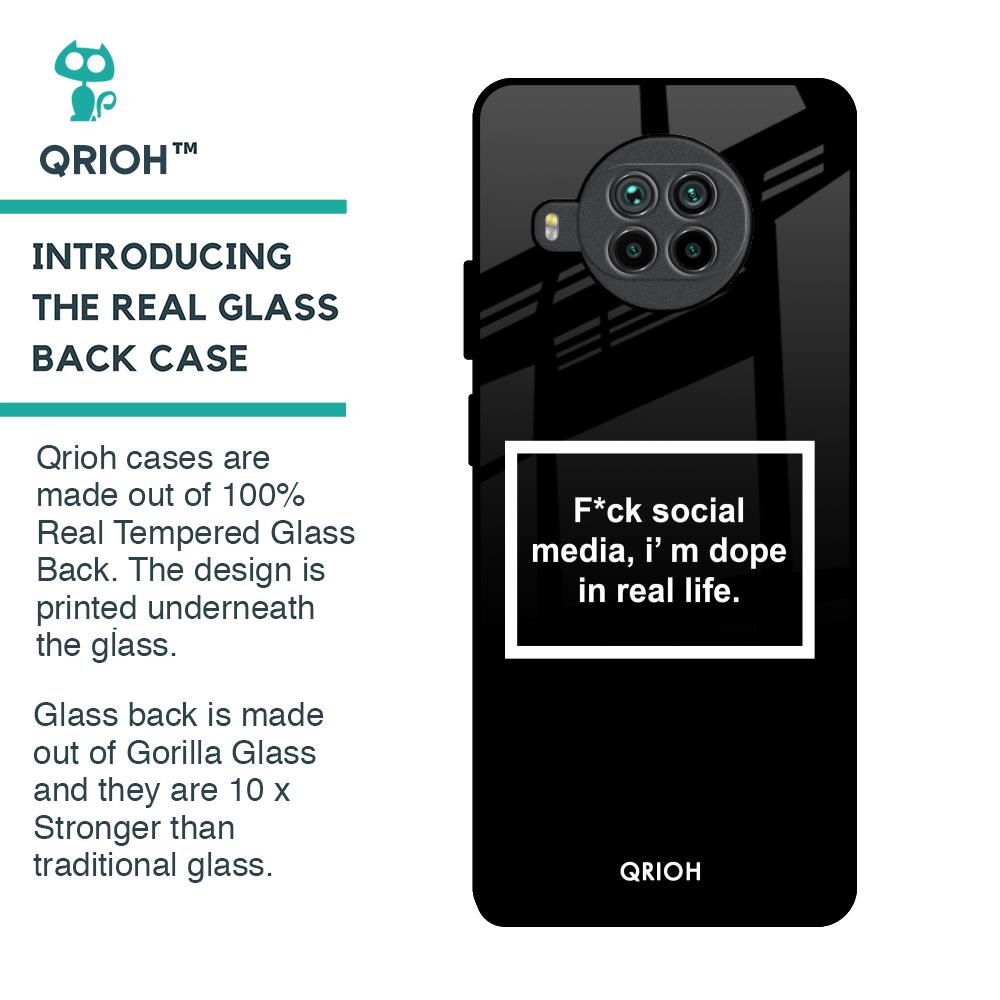 Dope In Life Glass Case for Mi 10i 5G