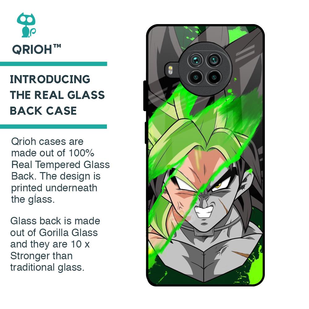 Anime Green Splash Glass Case for Mi 10i 5G
