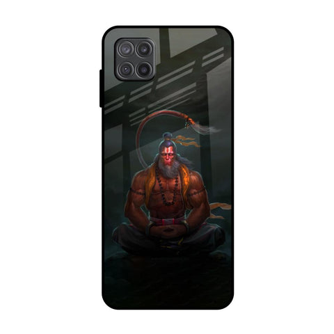 Lord Hanuman Animated Samsung Galaxy M12 Glass Back Cover Online