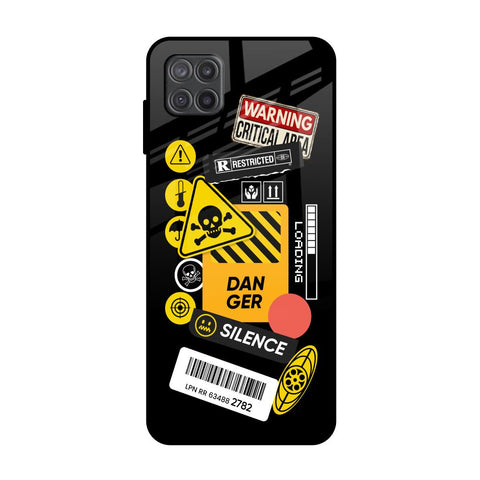 Danger Signs Samsung Galaxy M12 Glass Back Cover Online