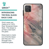 Pink And Grey Marble Glass Case For Samsung Galaxy M12